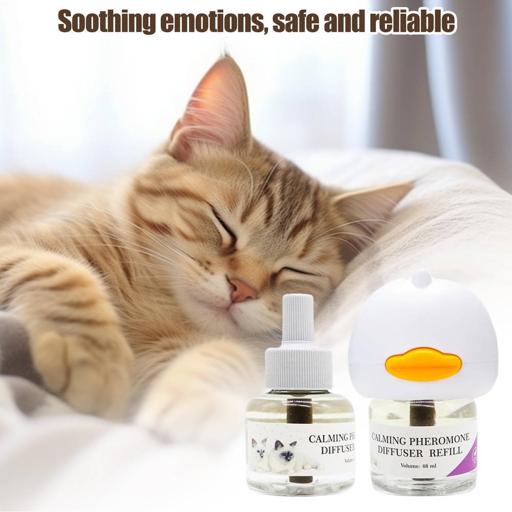 Cat Calming Diffuser Support Soothing Stress Heating Diffuser Cat Pheromones