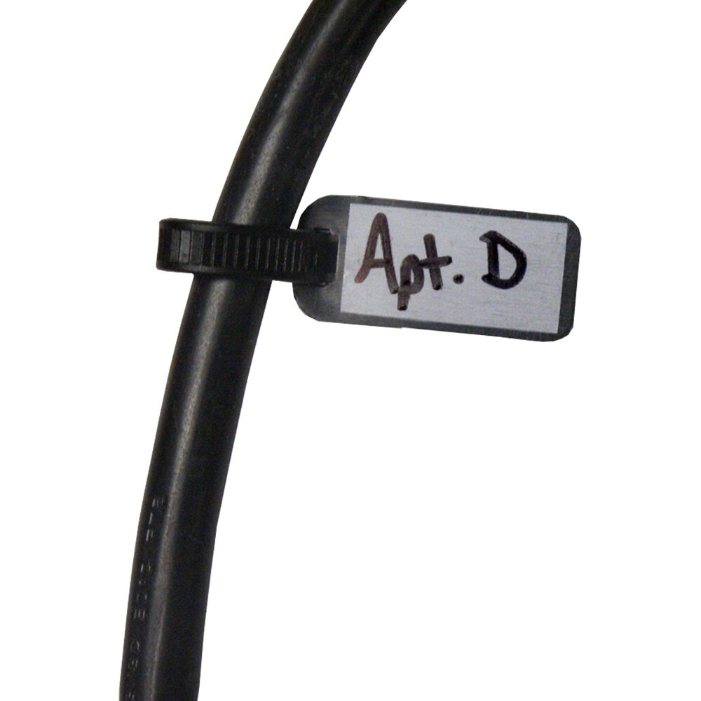 Skywalker 3" Cable Ties with Write-on Label (100 Pack, Black)