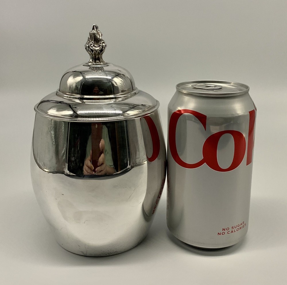 Vintage Sheridan Silverplate Canister Shabby Chic - See Photos.