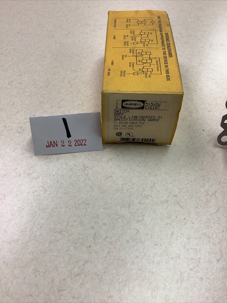 Hubbell HBL2121GY Gray Switch