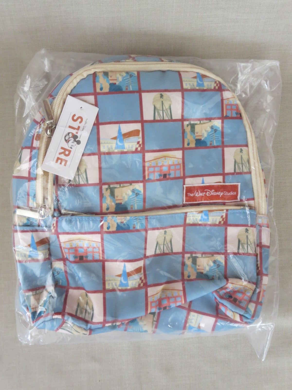 New with Tag Walt Disney Company Studios Backpack Store Icon All Over Print AOP