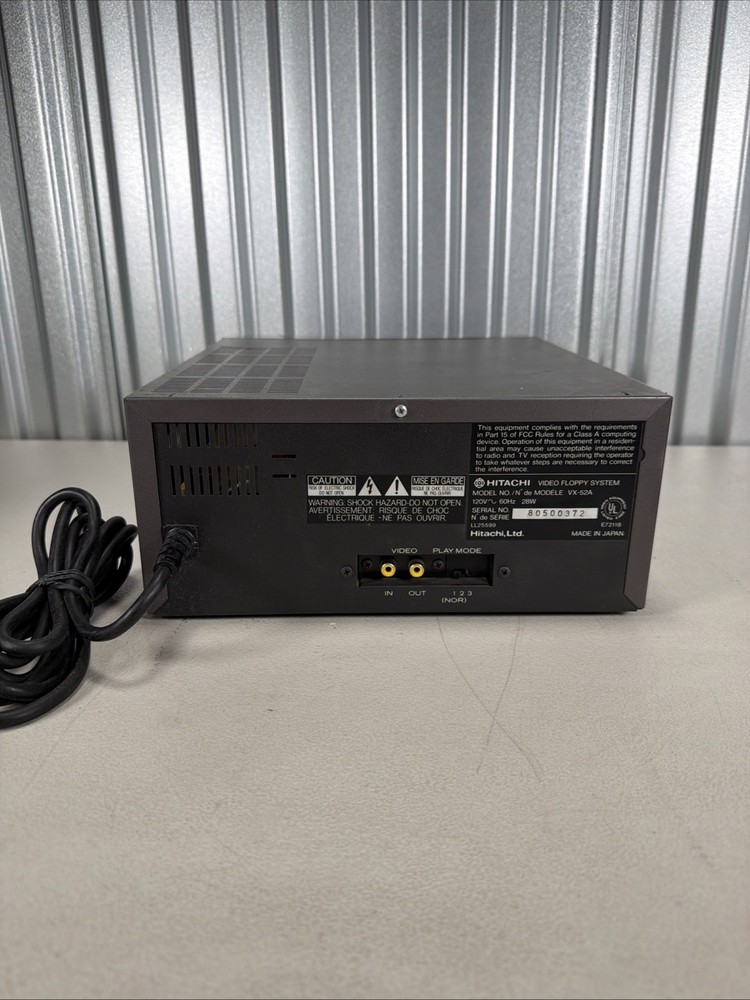 Hitachi VX-52A Video Flopy System - Working!