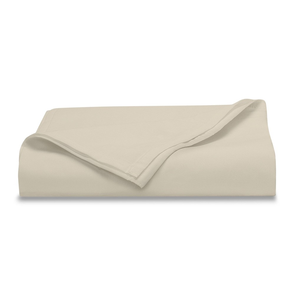 Mainstays 300 Thread Count Easy Care Percale Flat Sheet, Papyrus Beige