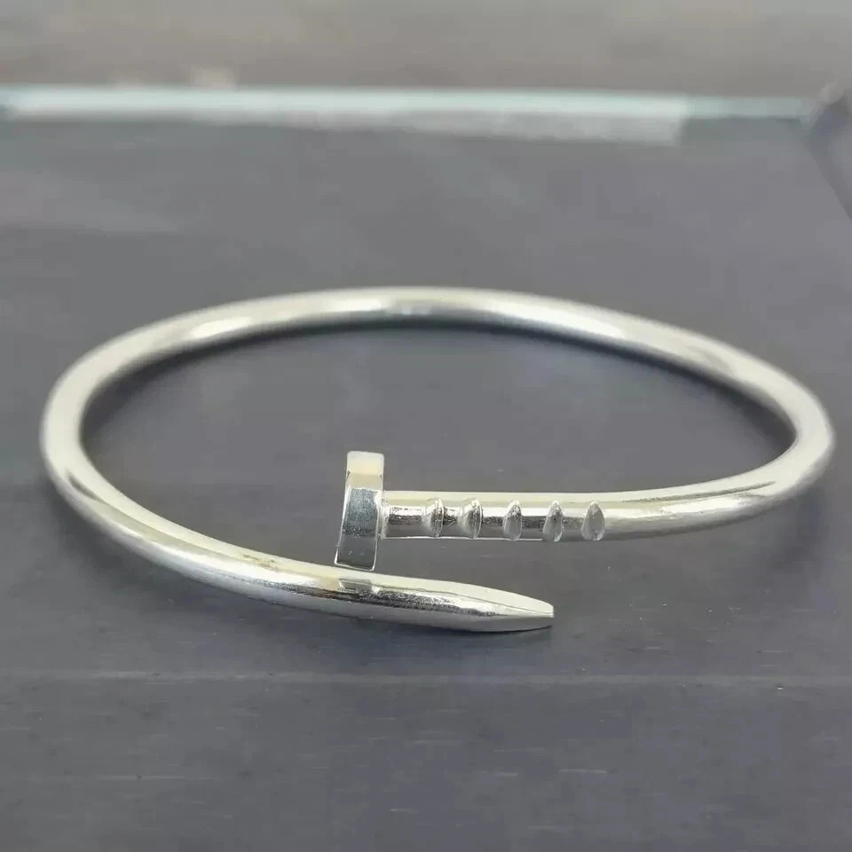 Solid 925 Sterling Silver Handmade Bangle Beautiful Men's & Women's Gift Bangle