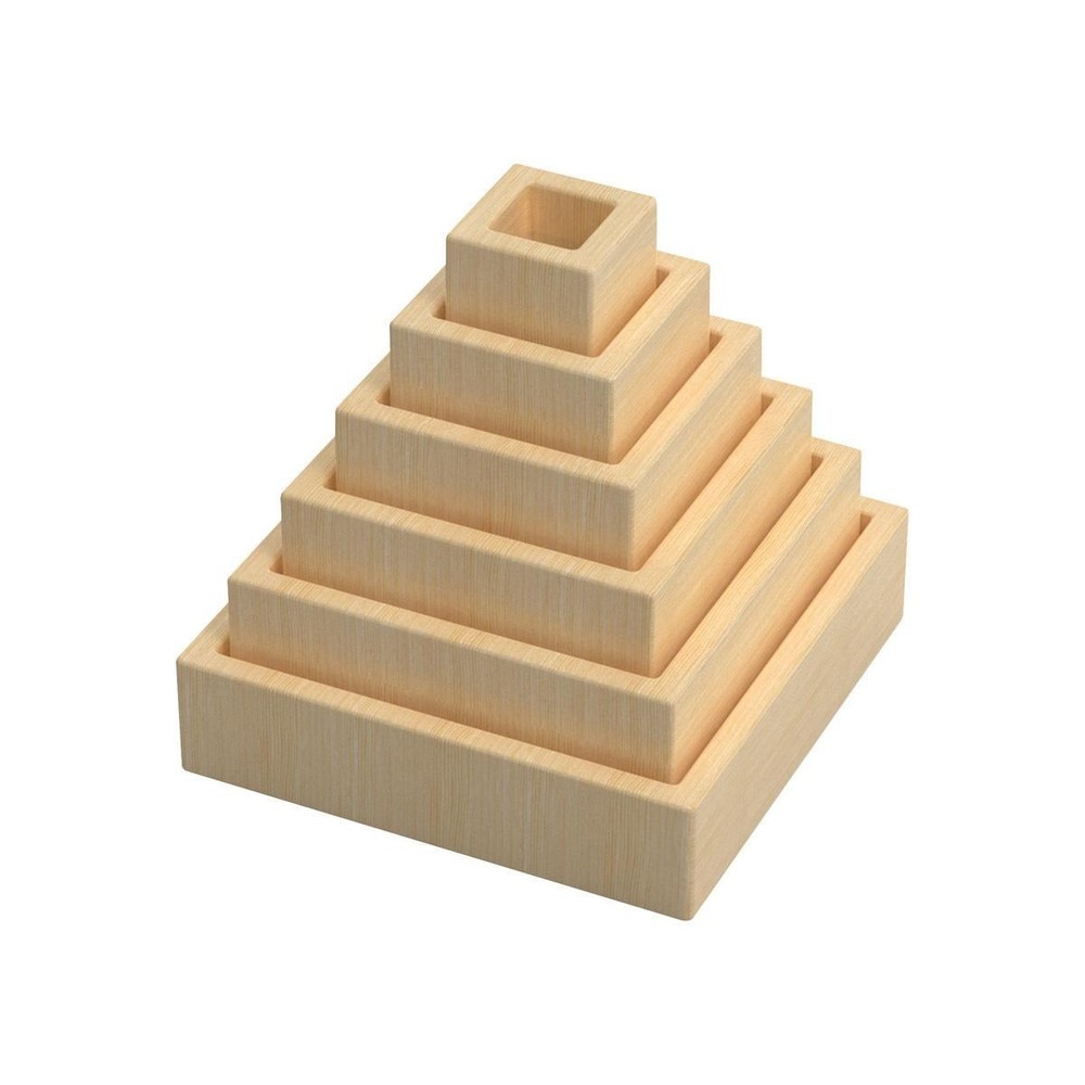 Kaplan Early Learning Nesting Pyramid Mirror Set - 6 Pieces