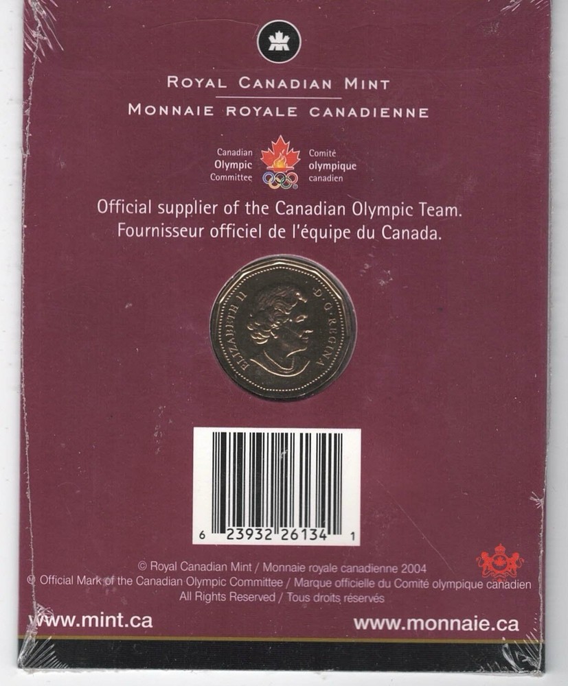 2004 Canada 1 Dollar Support Our Athletes - Royal canada Mint -