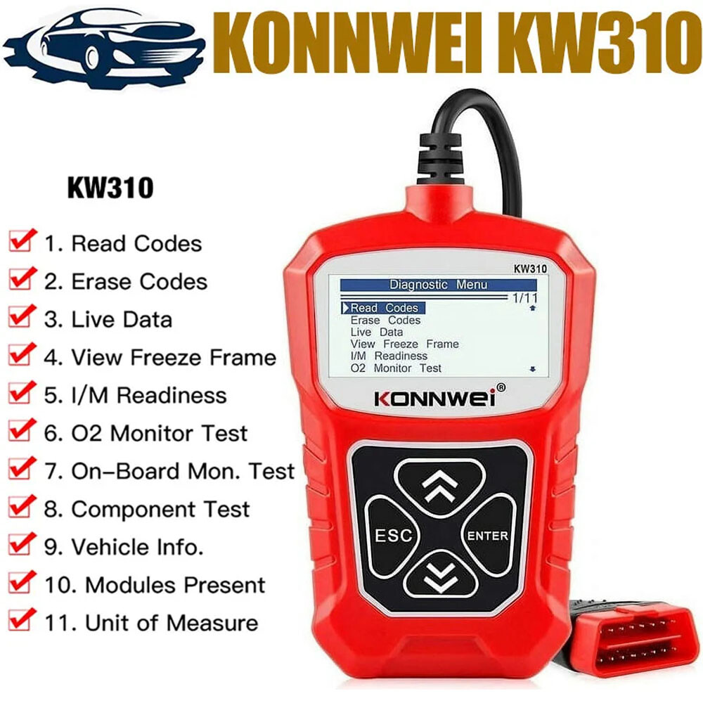 Automotive OBD2 Scanner OBD Code Reader Car Diagnostic Tool Check Engine Fault