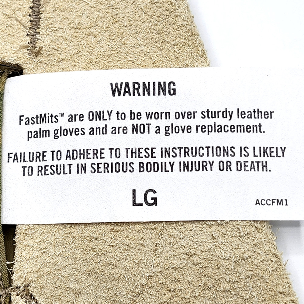 RARE! Crye Precision Multicam FASTMITS (1) Large Fast Rope Glove SEAL DEVGRU SOF