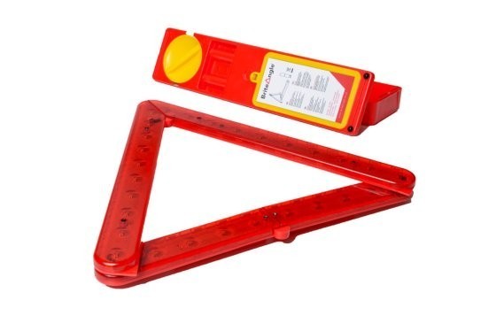 Brite Angle 28 LED & Reflective Warning Triangle With Bracket / Sucker Caravan