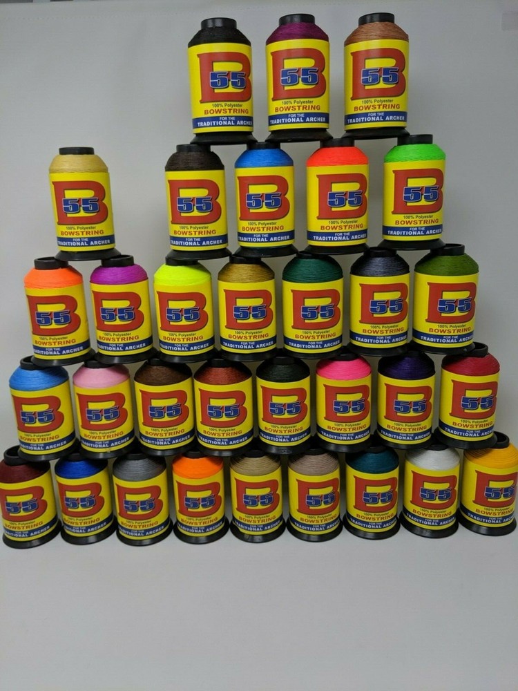 BCY B55 Bowstring, 1/4# Spool, Choose From 33 Different Colors