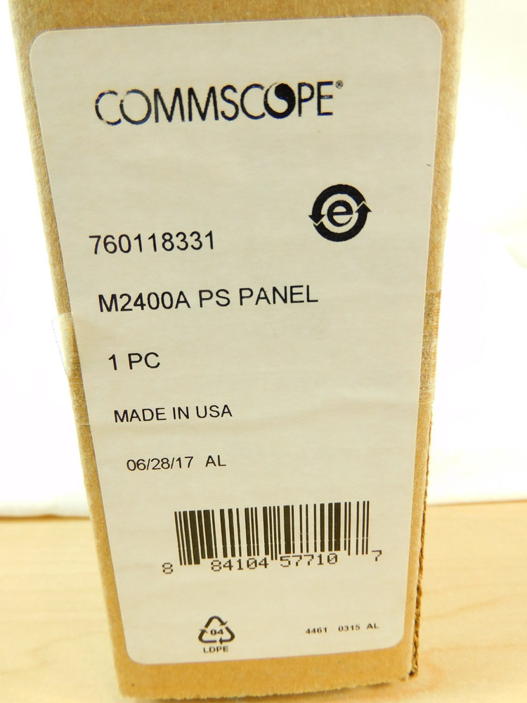 CommScope 760118331 M2400A-1U-PS Angled Copper Modular Patch Panel 1U 24-Port