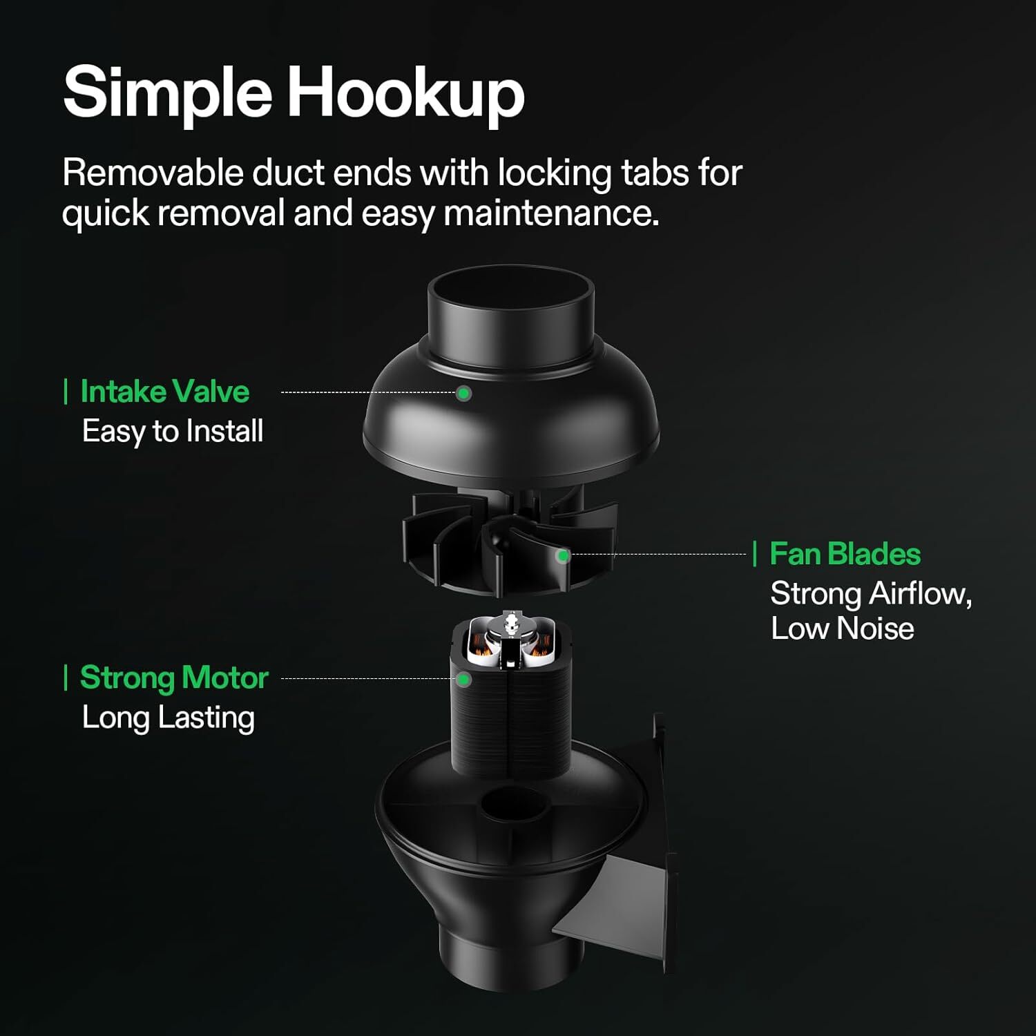 VIVOSUN 4-Inch 195CFM Inline Duct Ventilation Fan for Grow Tent