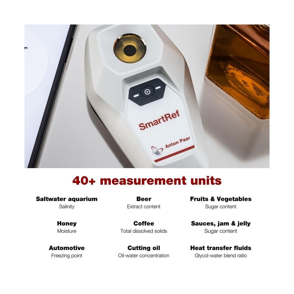 SmartRef by Anton Paar - Digital Refractometer - Beer Wort Extract, Fruit Sug...