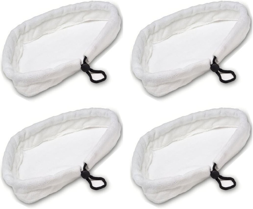 Exact Specifications Microfiber Pads - 4 Replacement Pads for H2O Steamboy Mop