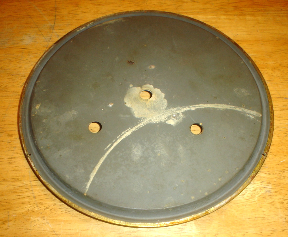 Antique Regulator Wall Clock Dial / Face Pan Part