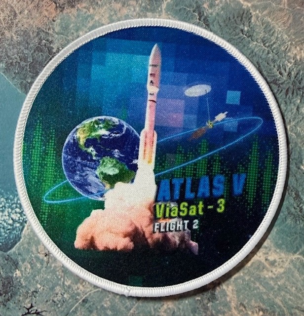 ATLAS V Via Sat-3 FLIGHT 2 SATIN SURFACE PATCH