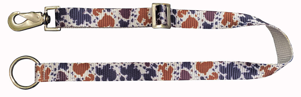 Showman Cow Print Nylon Bucket Hanger