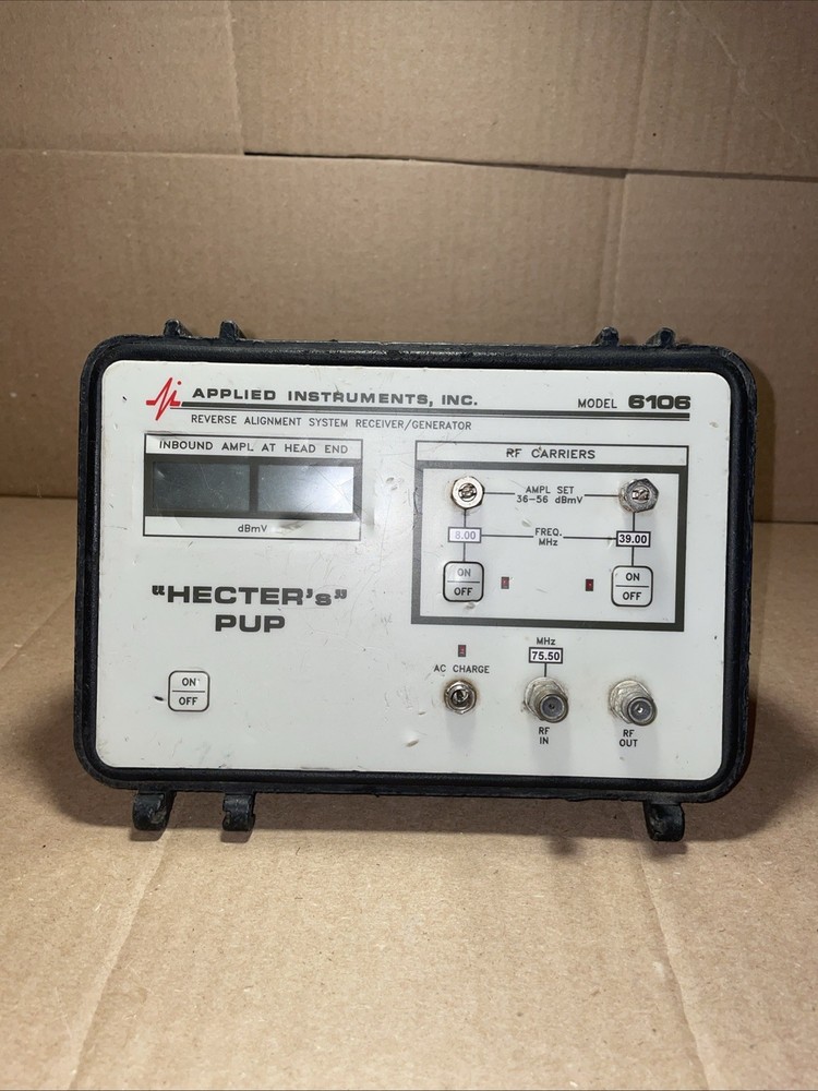 Applied Instruments Model 6106 Hector's Pup Tested Working Good Condition