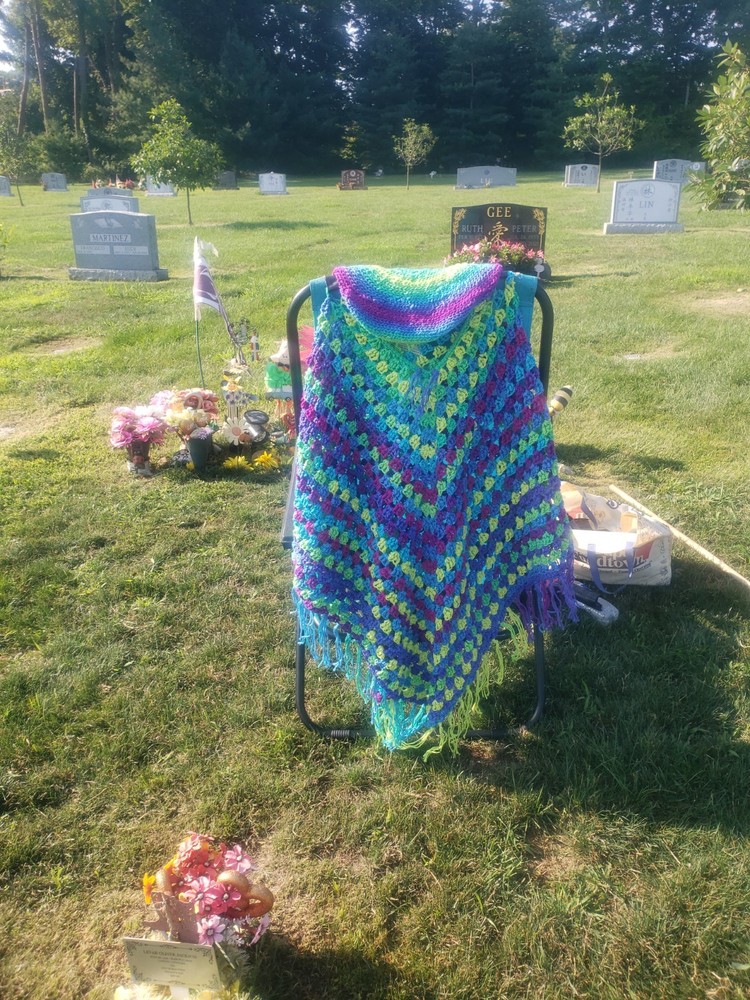 Poncho & Hat - Large (Hand-made Crochet)