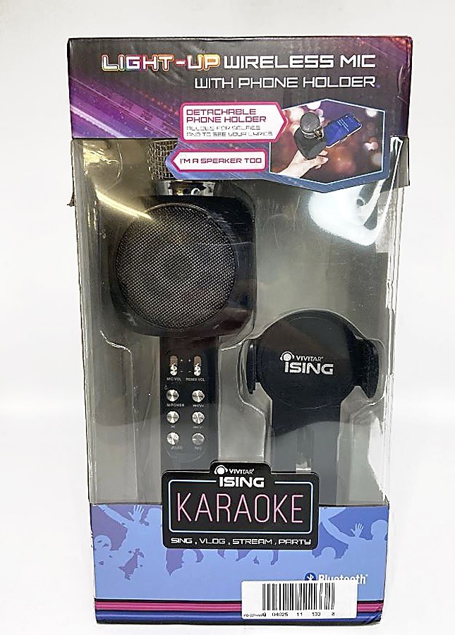All in One Karaoke Machine Microphone & Speaker with Lights & Bluetooth