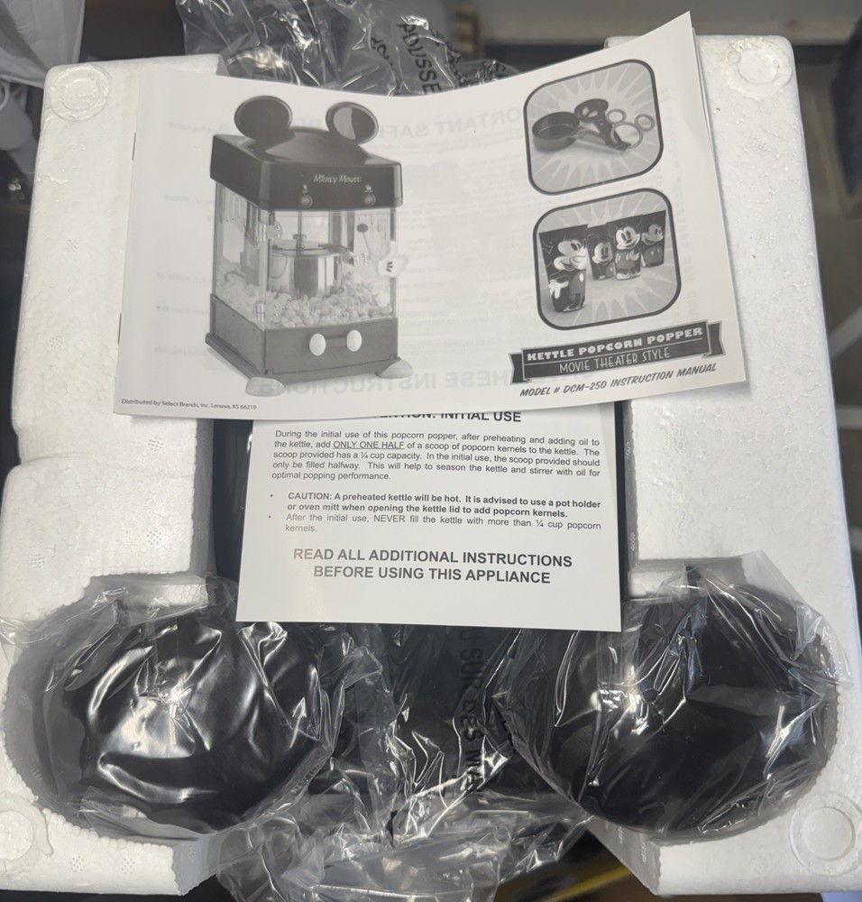 Mickey Mouse Popocrn Maker Brand New
