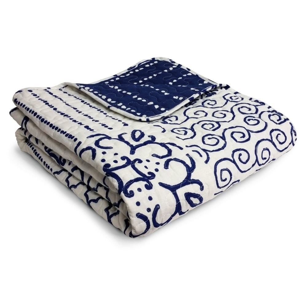 Lush Decor Monique Throw 50x60 Blue