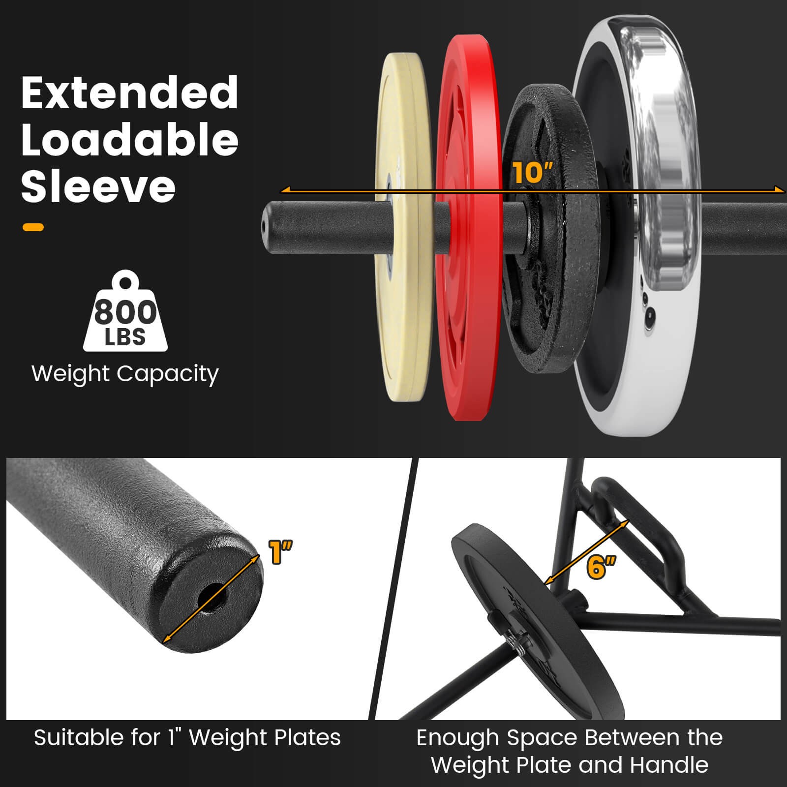 Heavy Duty Olympic Hex Trap Bar w/ Flat or Raised Knurled Handles for Squats