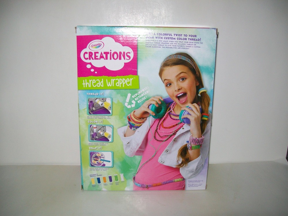 Crayola Creations Thread Wrapper Custom Color Thread 6 Colors New