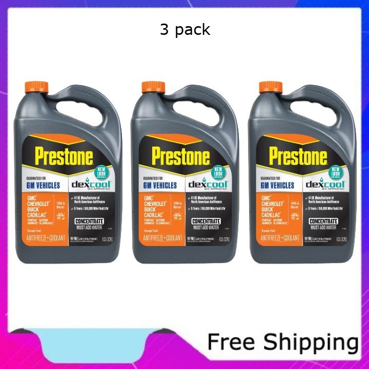 Prestone Dex-Cool Anitfreeze/Coolant Concentrate, 3 pack