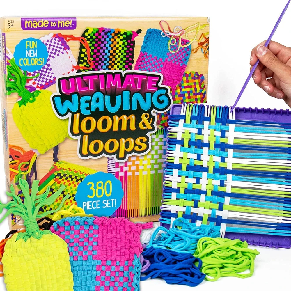 Ultimate Weaving Loom Kit with 378 Loops DIY Craft Potholder Maker Set