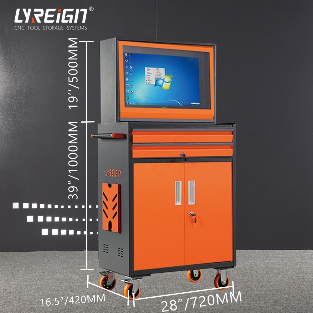 Industrial computer cabinet Mobile computer cabinet Metal computer cabinet-27”