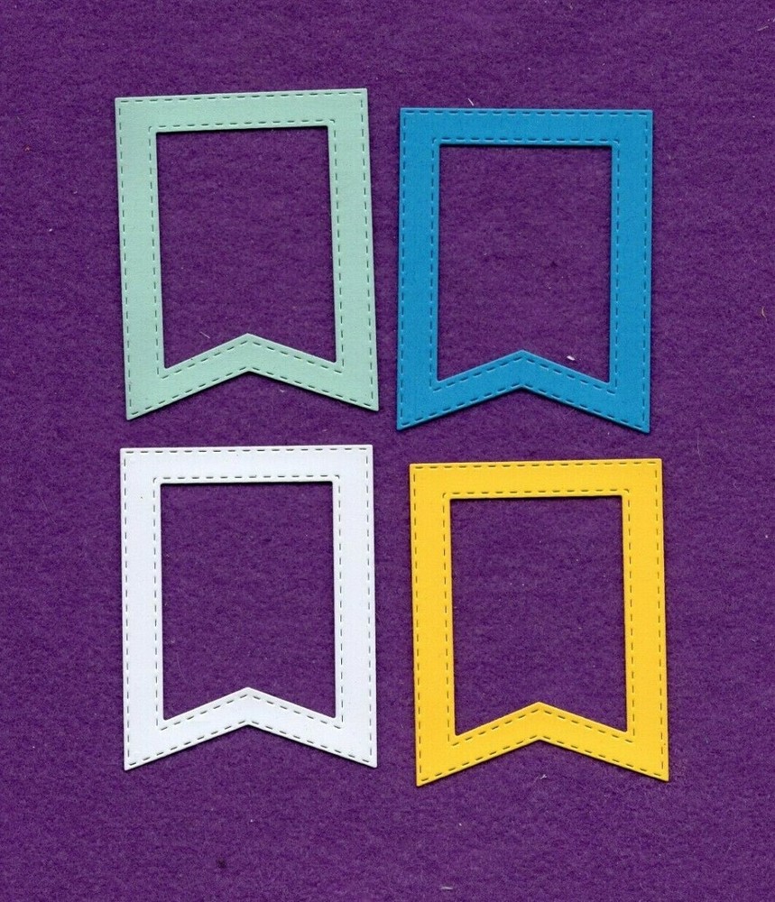 FLAG # 2  Medium die cuts scrapbook cards
