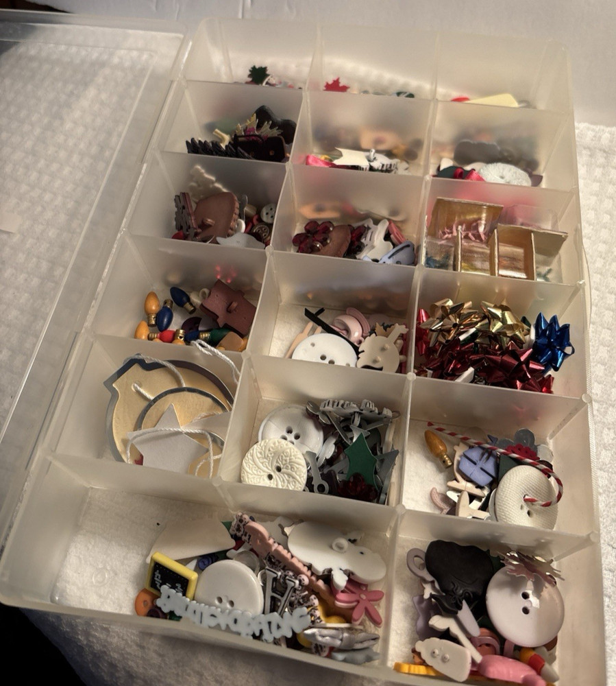 Container Of Miscellaneous Crafting Supplies