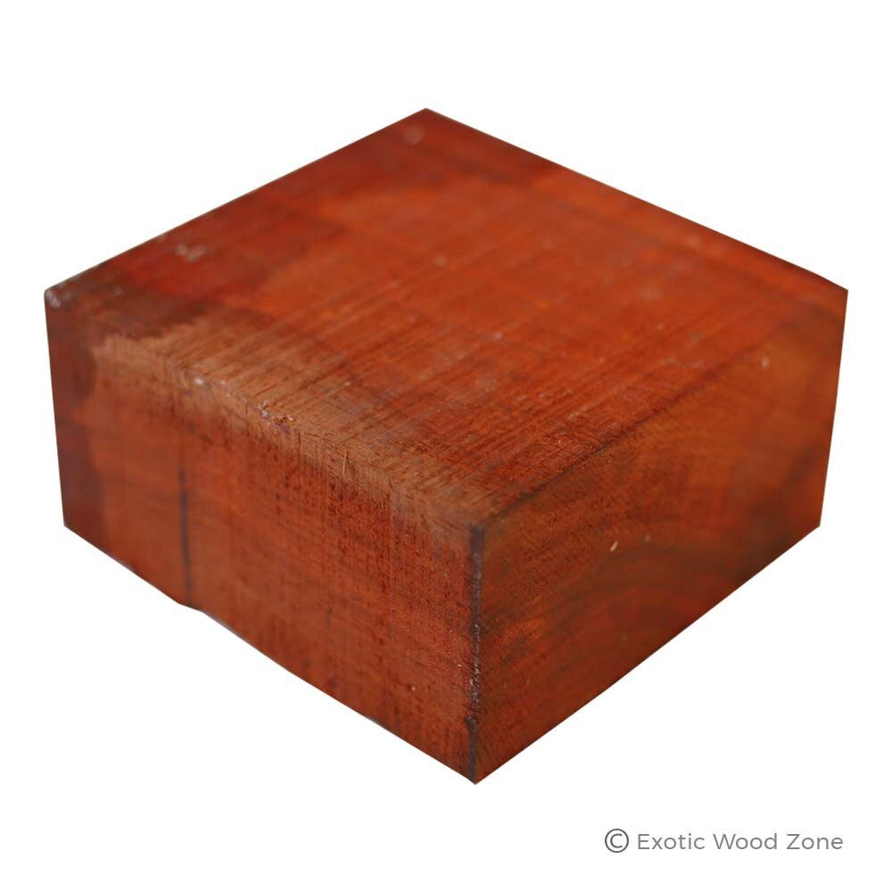 African Padauk Bowl Turning Blank Square Carving Wood Block 10" x 10" x 2"(1 Pc)