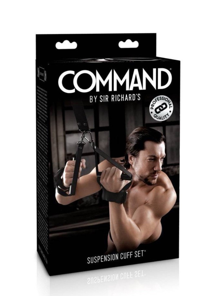PIPEDREAM-Cuff Set Erotic Suspension COMMAND by Sir Richard's - Black