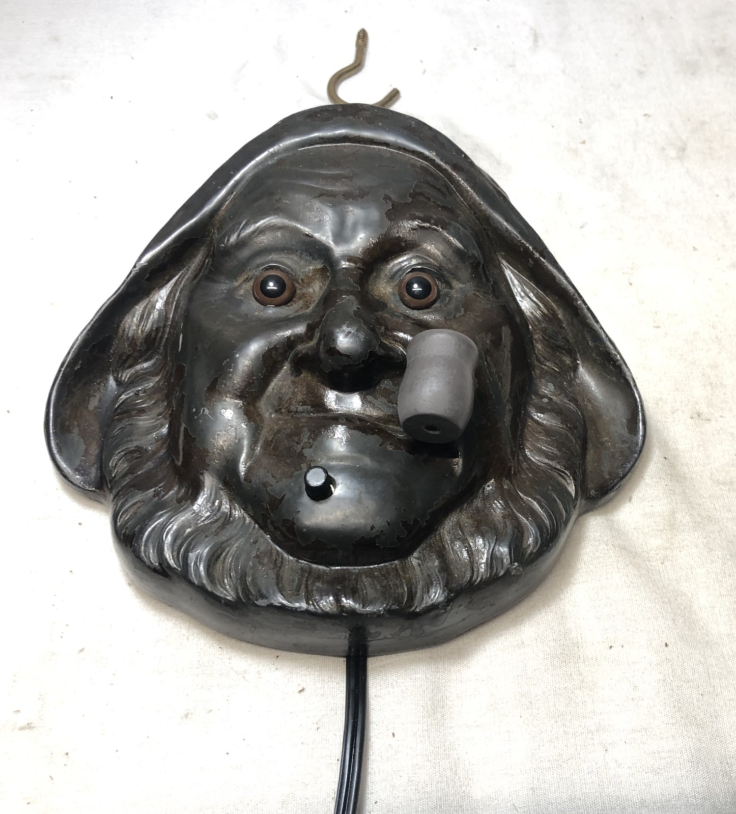 Antique Wall Sconce Fisherman Germany Vtg Nautical Light Fixture Art USA #i91