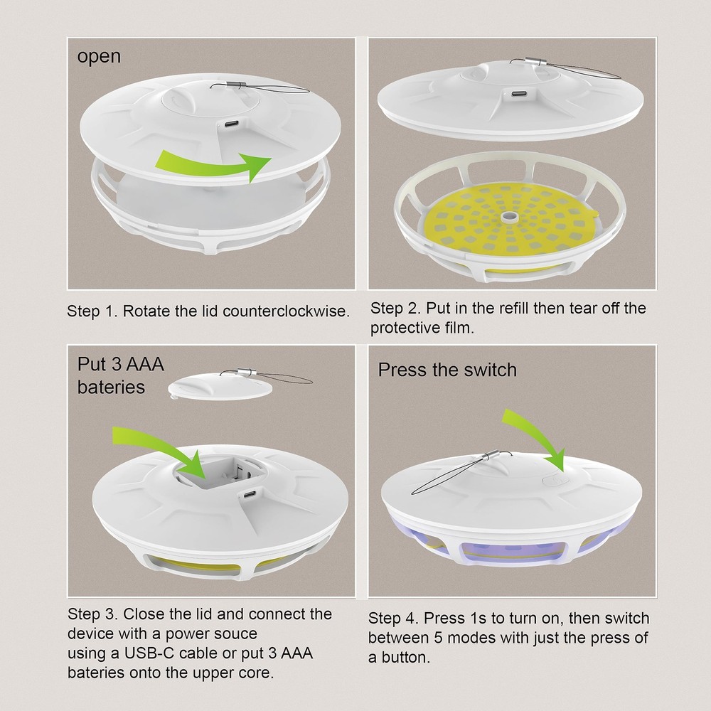 Flea Light Trap Refills Replacement Sticky Cards Flea Trapper Glue Boards Ref...