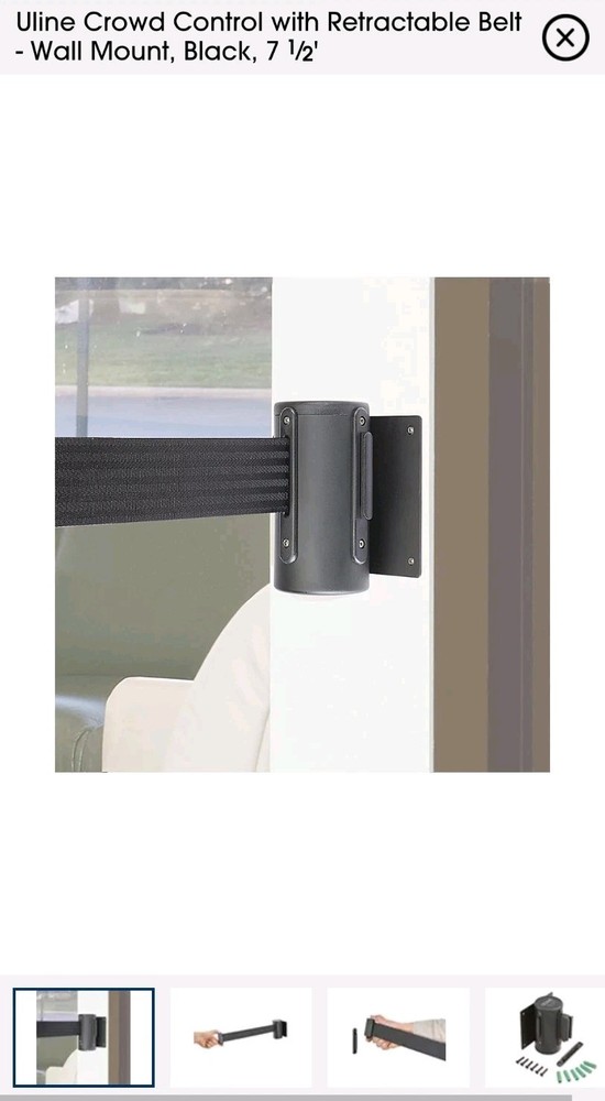 ULINE Retractable Barrier H-5098