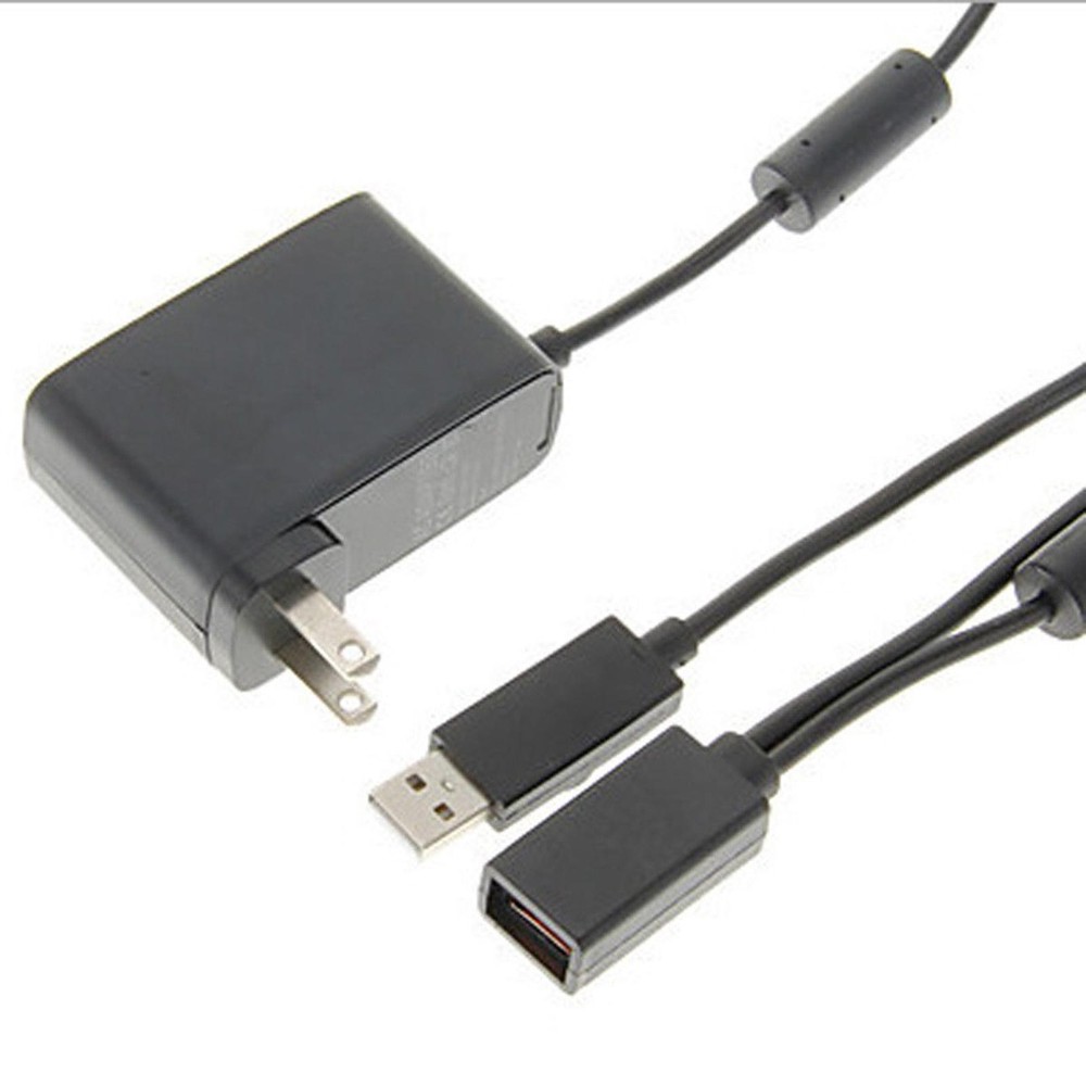 1* USB Charger AC Power Supply Adapter Cable For XBOX 360 Console Kinect Sensor