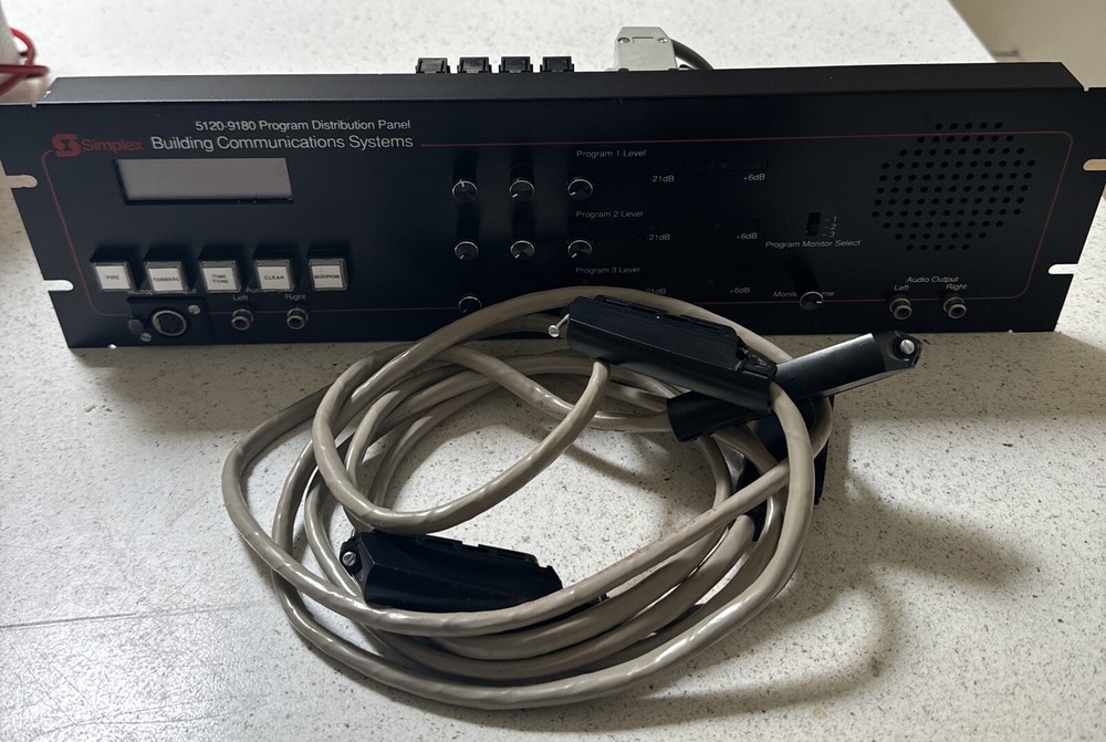 Simplex 5120-9180 Program Distribution Panel Works!! In Great Shape