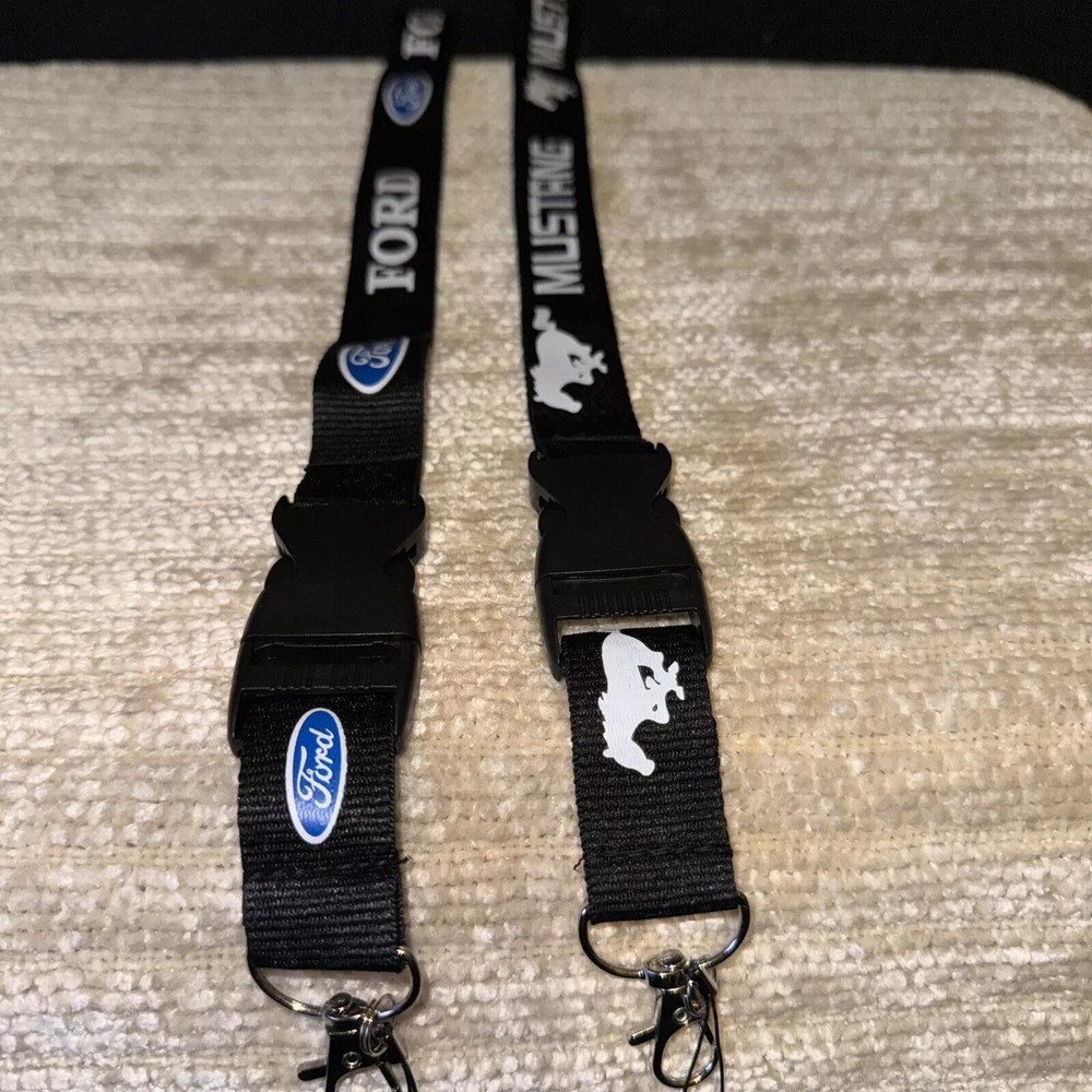 Ford Blue Oval  Mustang Lanyard Key Chain