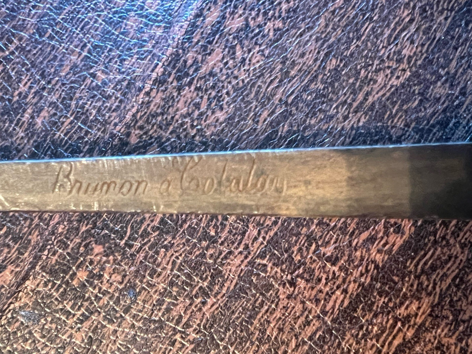 Antique French Fencing Foil Sword Brunon A Cotatay c1900 Épée Training Blade