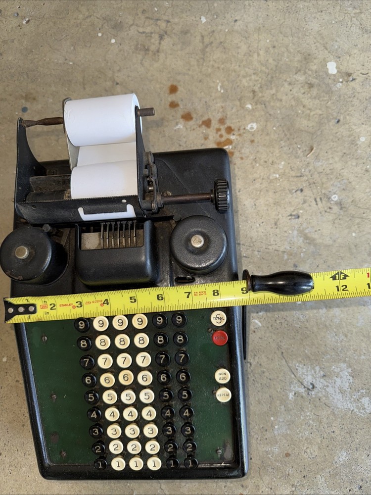 Vintage Burrough's Portable Adding Machine Great Collection Piece