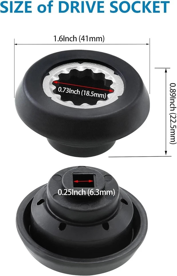 2 Packs Blender Drive Socket Kit, Replacement Blender Gear for Nutribullet Blend