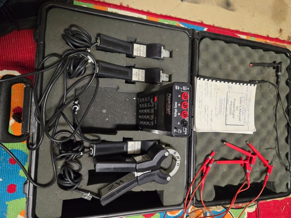 PS 3000 PowerSight Power Analyzer Kit with Case and Accessories !