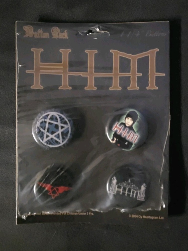 HIM Vintage 2004 Button Pack 4 Piece