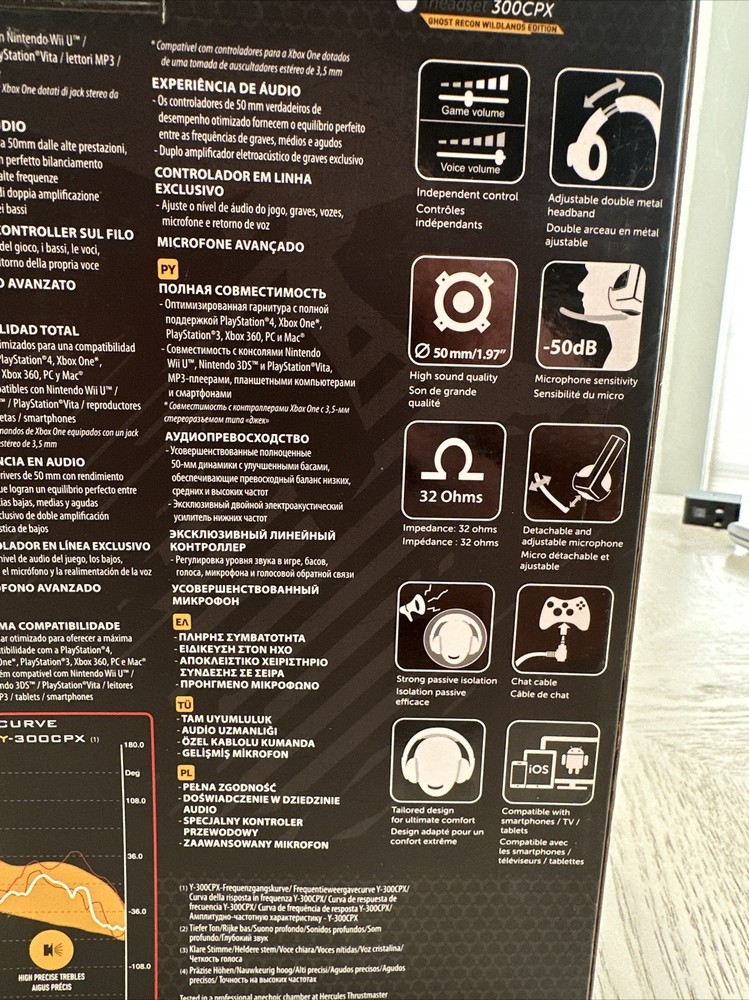 Thrustmaster 300CPX Universal Gaming Headset for all systems Ghost Recon Design