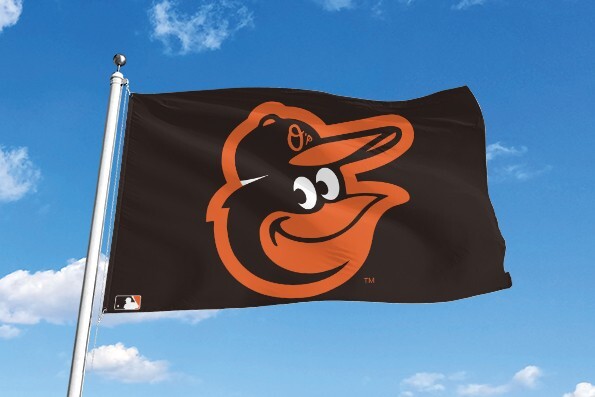 BALTIMORE ORIOLES 3'X5' FLAG/BANNER *100% FULL COLOR ON BOTH SIDES OF THE FLAG*