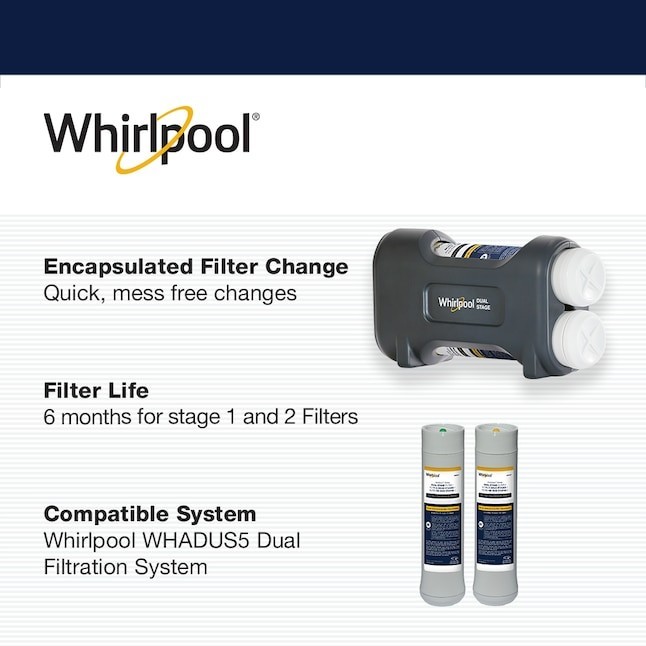 Whirlpool WHEEDF Under Sink 6-Months Replacement Filter
