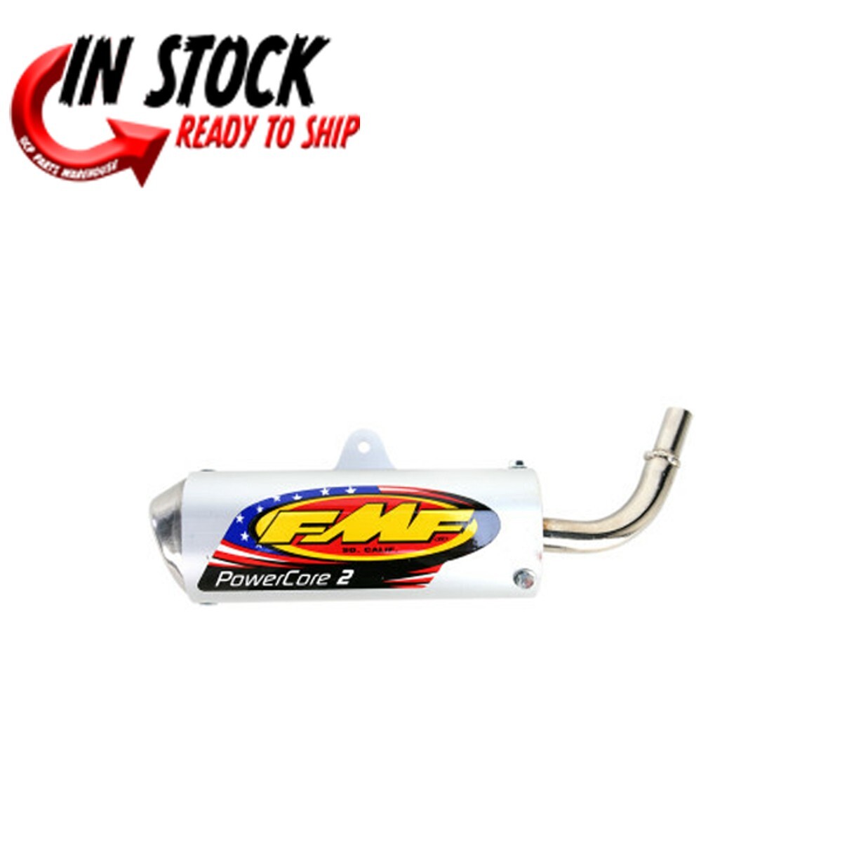 FMF FATTY EXHAUST PIPE W/ POWERCORE 2 SILENCER YAMAHA 1983-2024 PW50